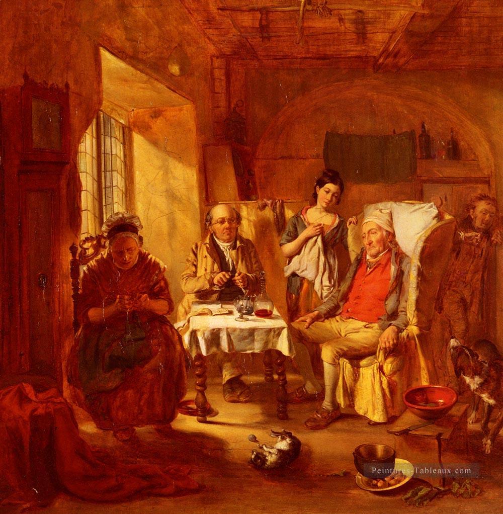 L’avocat de la famille victorien scène sociale William Powell Frith Peintures à l'huile